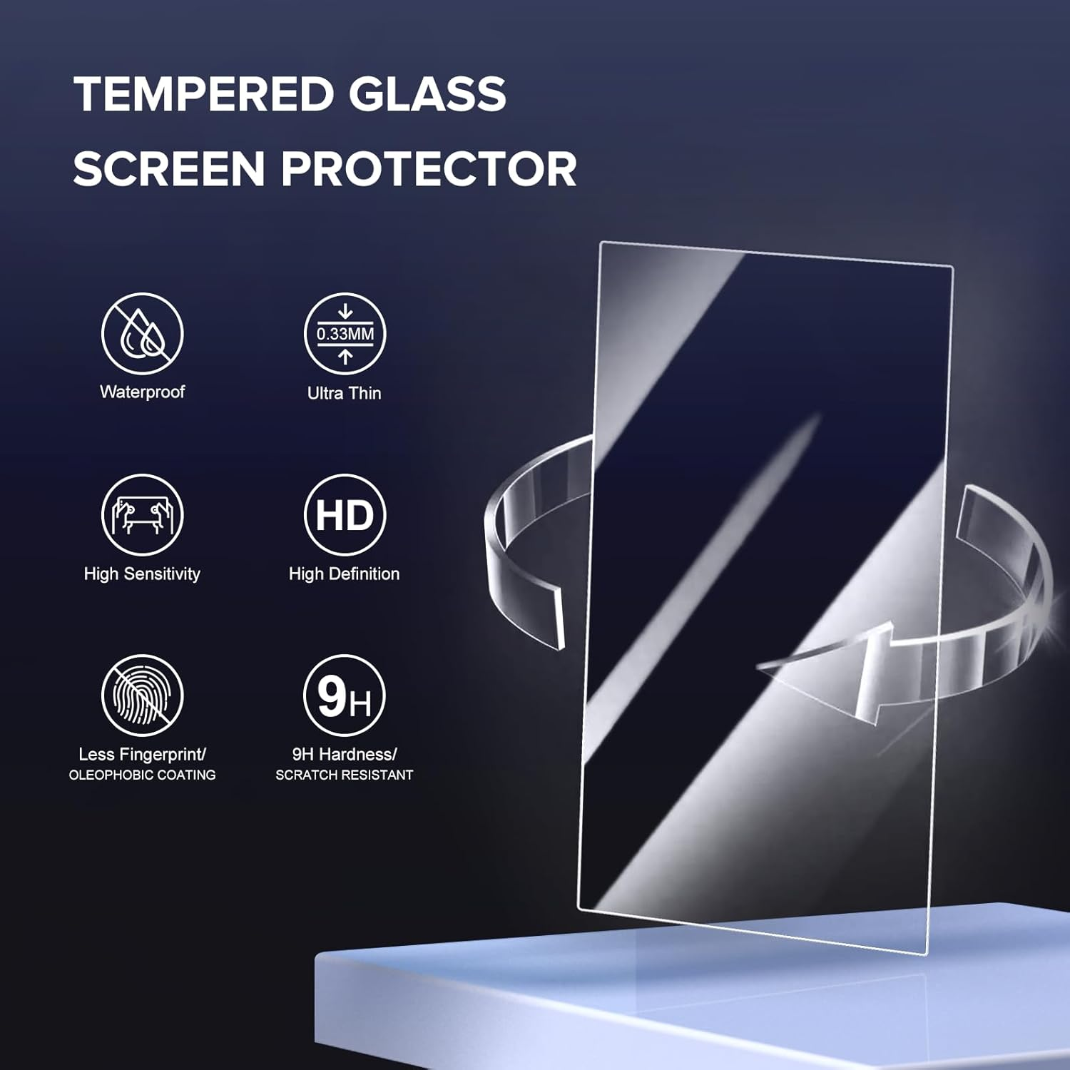 Bhgift Pack of 3 Tempered Glass for Nintendo Switch 2 2025, Transparent HD Clear Anti-Scratch Screen Protector Glass Compatible with Nintendo Switch 2 Console 7.9 Inches, Clear image number 6