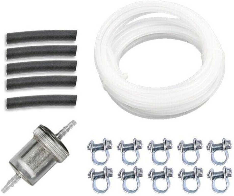 AIMALL Air Diesel Heater Exhaust Pipe Hose Kit with 24Mm Silencer Muffler, for Webasto Eberspacher Diesel Heater Inline Fuel Filter Hose Clip Pipe Line Kit image number 3
