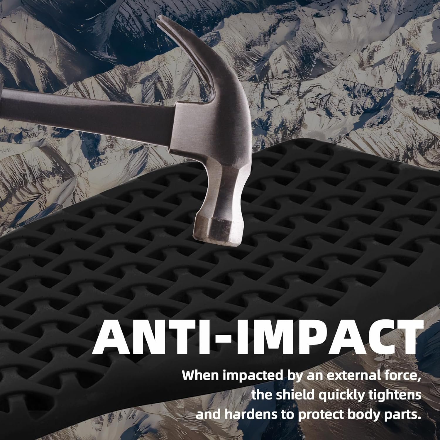 Motorcycle Back Protector PU Shockproof, Motorcycle Jacket Insert Back Protector Removable, Breathable Suitable for Motorcycle Jackets, Cycling, Skiing, Roller Skating - Black image number 4