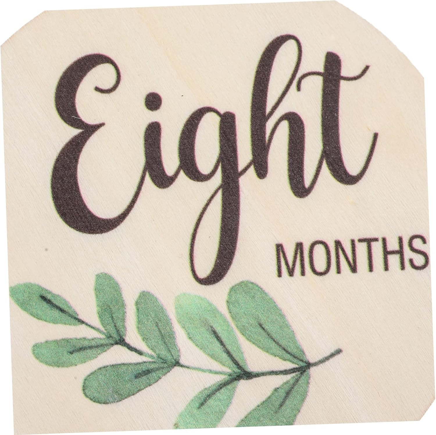 SUPVOX 10Pcs Wooden Milestone Cards Unisex round Milestone Discs for Newborn Photography for Capturing First Year Memories And