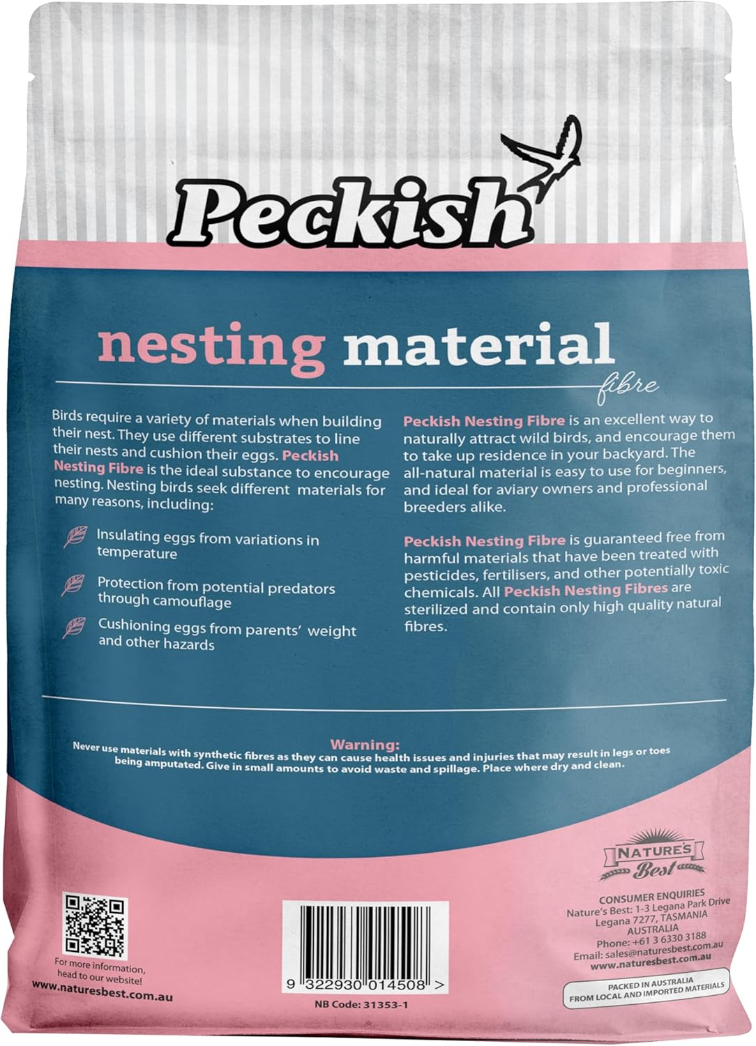 Peckish Parrot Nesting Material 700 Gm image number 2