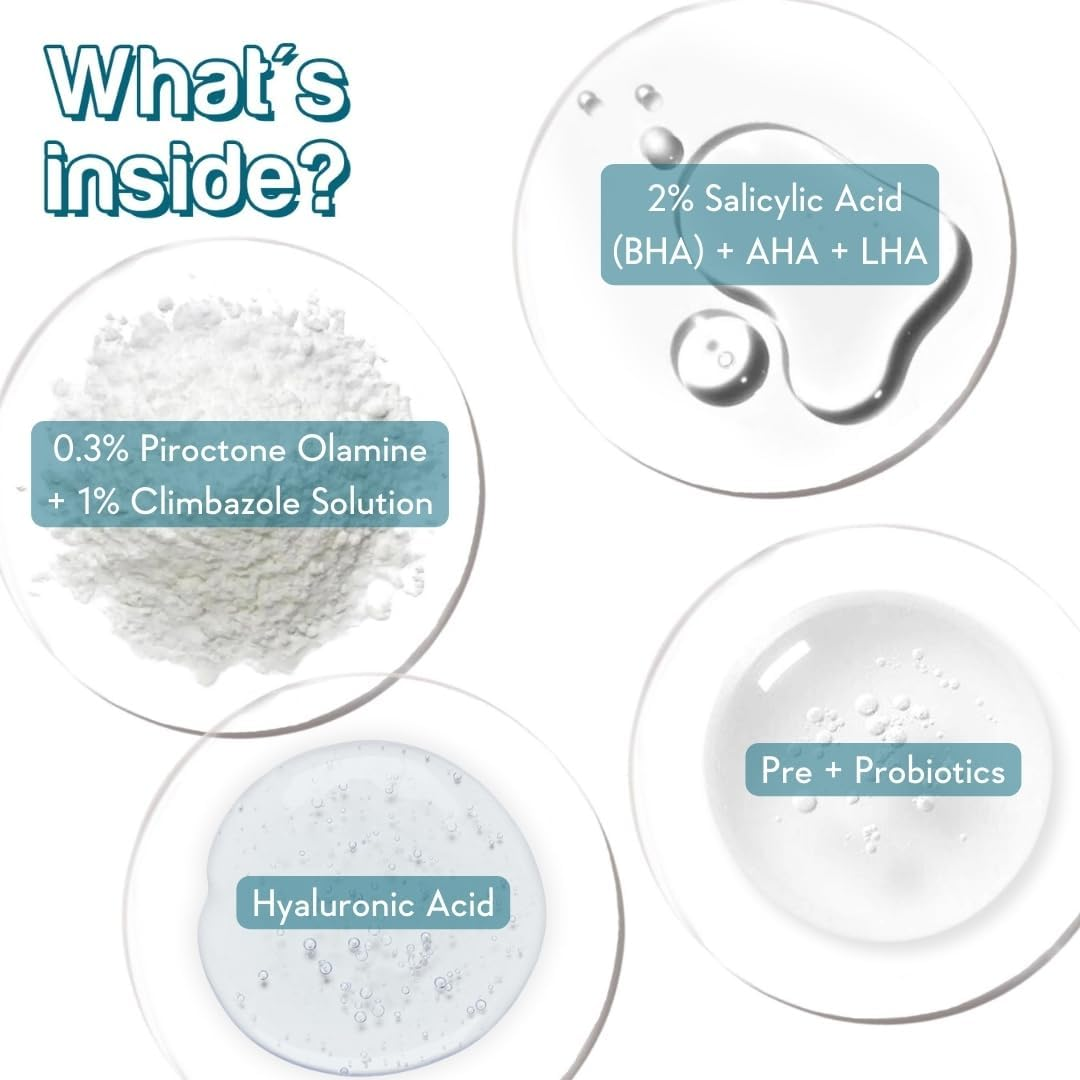 Hydrating AHA BHA anti Dandruff Shampoo for Women & Men-Paraben & Sulphate Free Shampoo 250Ml image number 2