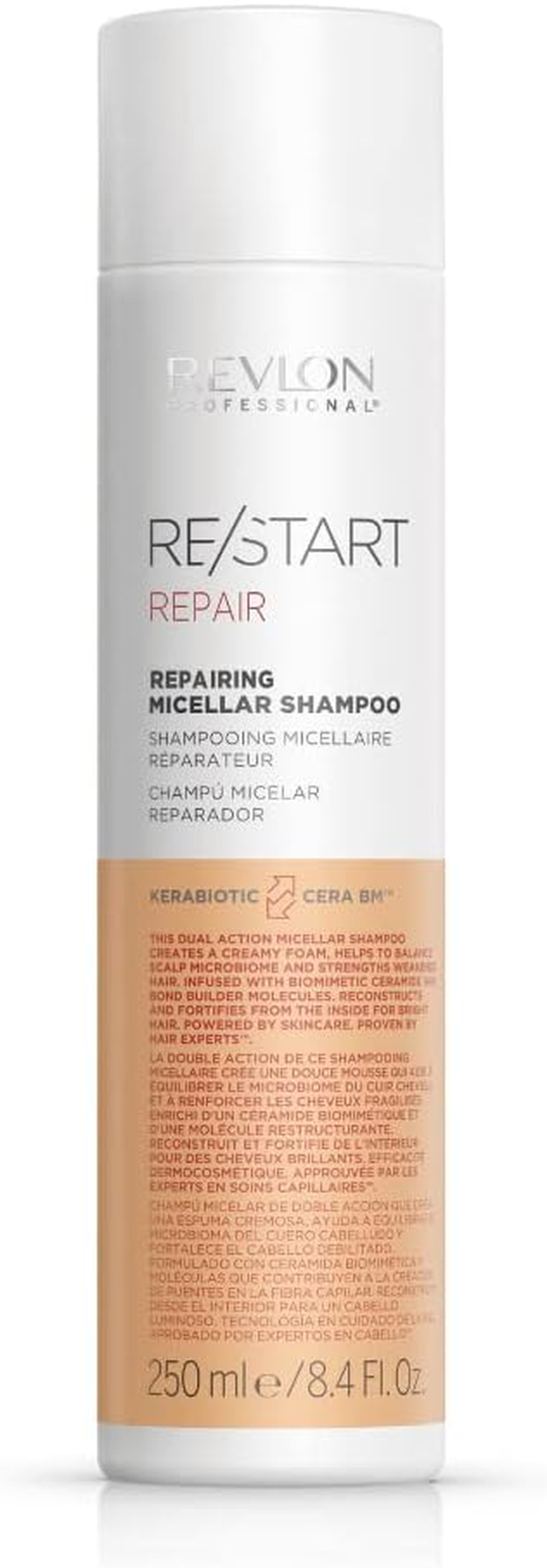 RE/START Recovery Restorative Micellar Shampoo, 250 Ml, Micellar Shampoo for Hair & Scalp, Strengthening Hair Shampoo for Building & Repair, Creamy Foam for Damaged Hair image number 1