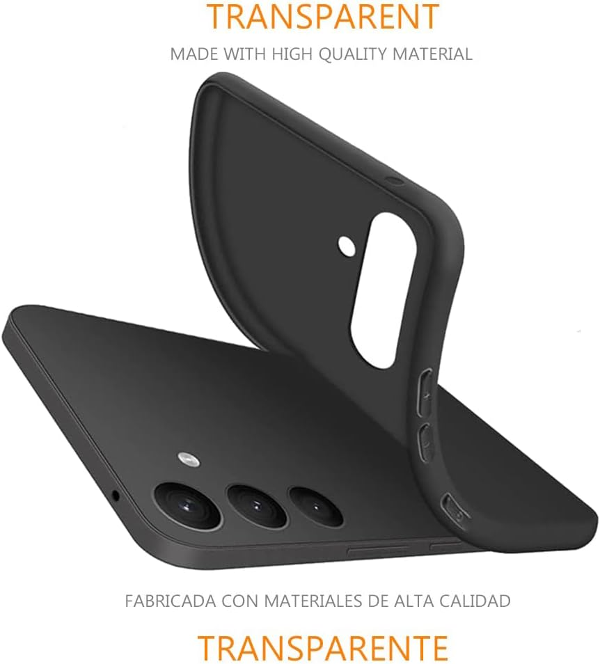 REY Black Silicone TPU Case for HMD Skyline, Mobile Phone Case Premium Scratch-Resistant TPU Transparent Protective Case, Ultra Thin 0.33 Mm