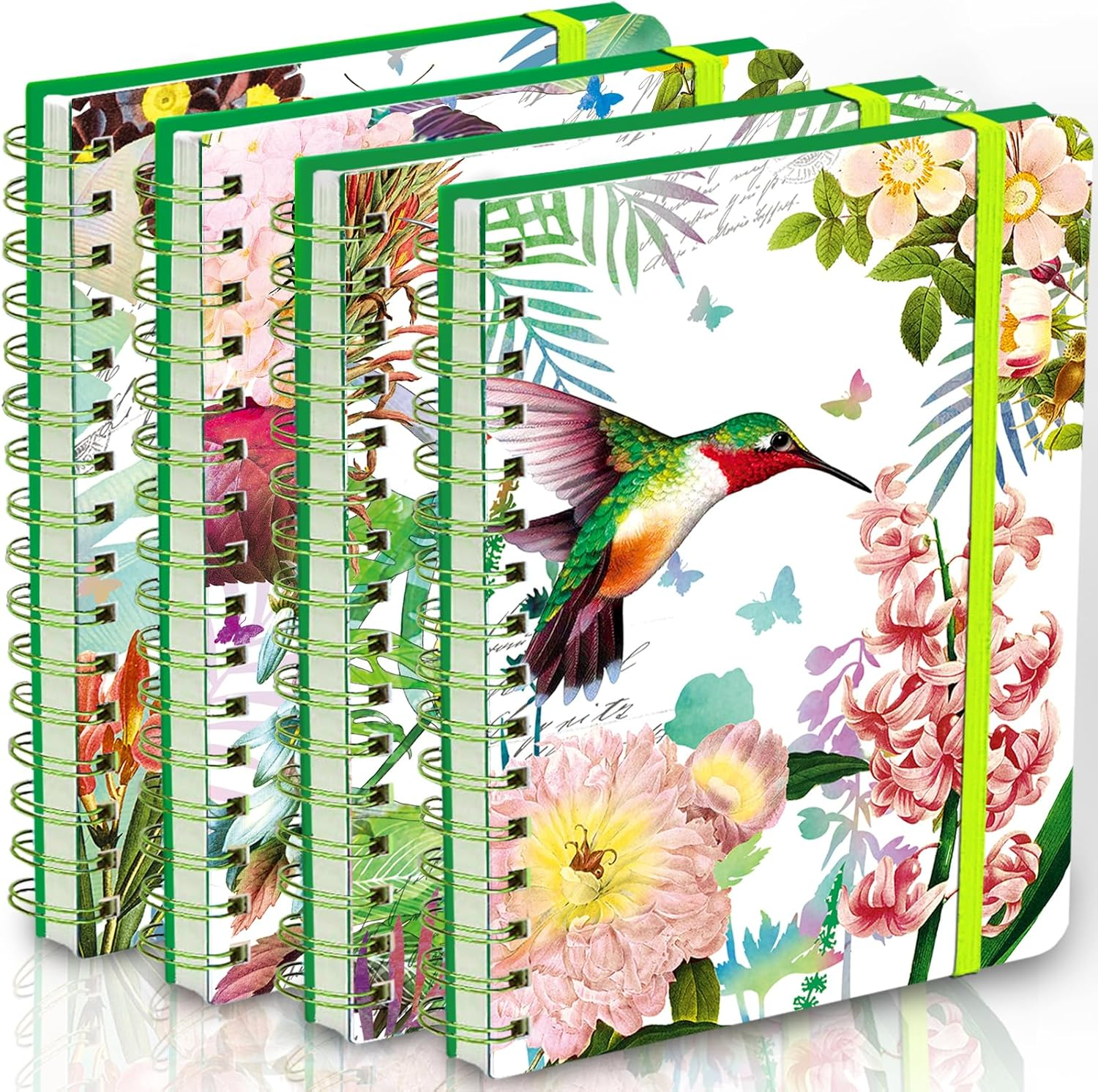 4Pack A5 Spiral Notebook, 160 Lined Pages 8.3X5.7" Hardcover Small Spiral Journal Bulks for Writing Note Taking Office Work Women Great Gifts image number 5