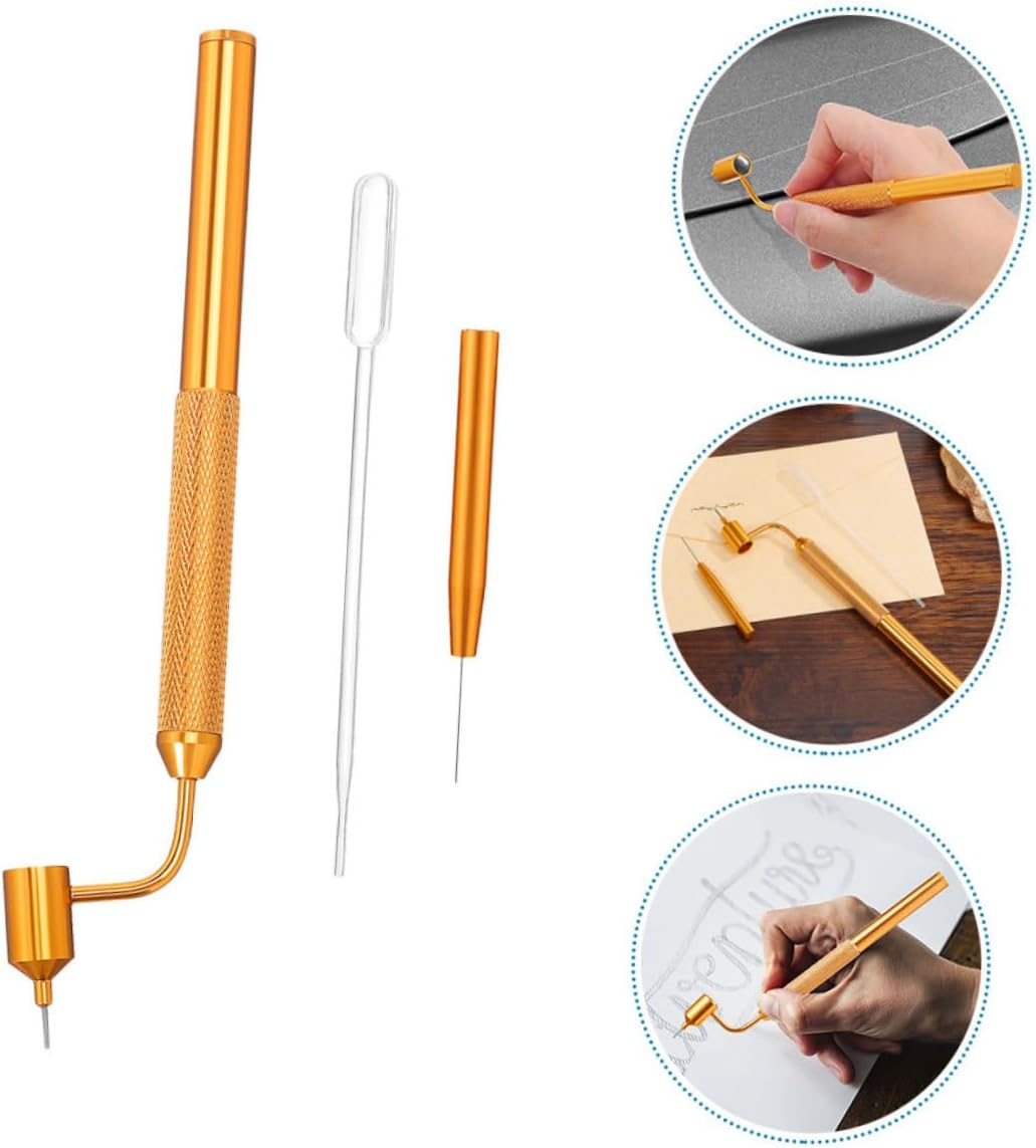 2Sets Car Touch up Paint Pen for Small Scratches and Blemishes Fillable Needle Dropper Applicator Rock Chip Repair Tool for Cars