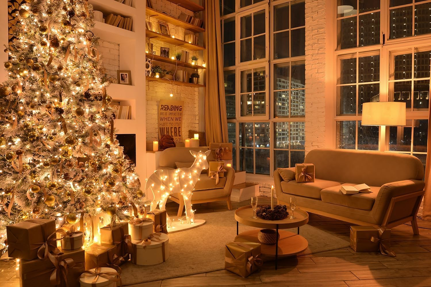 66Ft 200 LED Christmas String Lights Indoor Outdoor Waterproof, Warm White Christmas Lights Clear Wire, Twinkle Fairy Lights Plug in for Yard Wall Room Bedroom Classroom Home Tree Decorations image number 6