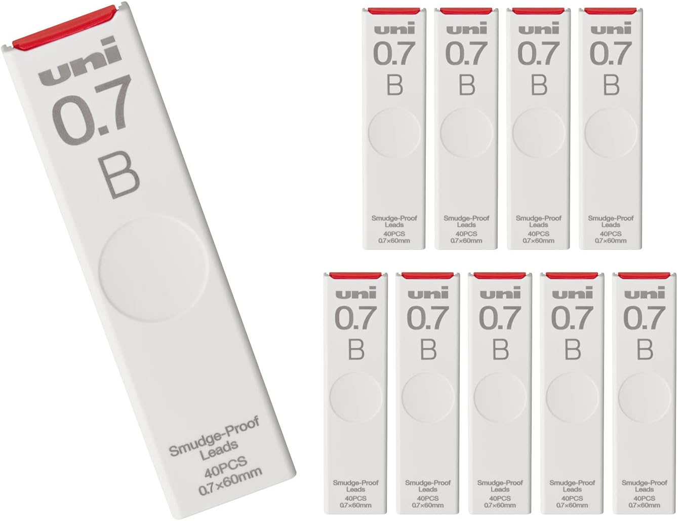 Mitsubishi Pencil Pencil Lead Uni Uni 0.5 HB 3Pcs ULS05403PHB Black image number 5