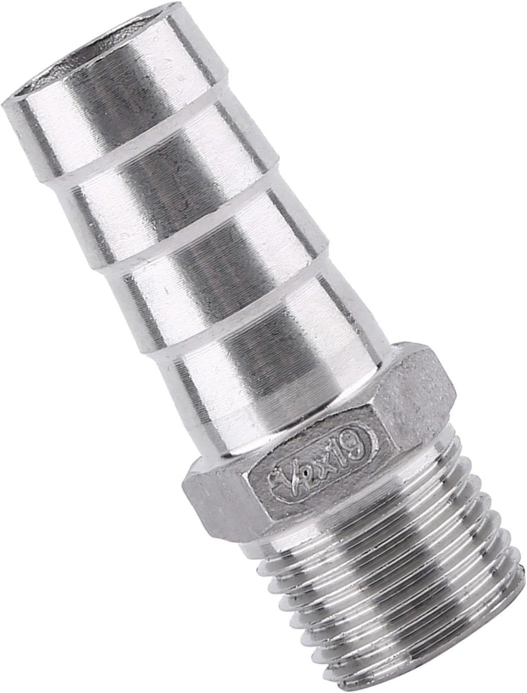Viagasafamido Stainless Steel 304 Male Thread Pipe Fitting Hose Tail Connector BSP 1/8 Inch - Custom Fit, Easy Installation, Wide Application for Barb Hose Connector Quick Connection, Ideal image number 2