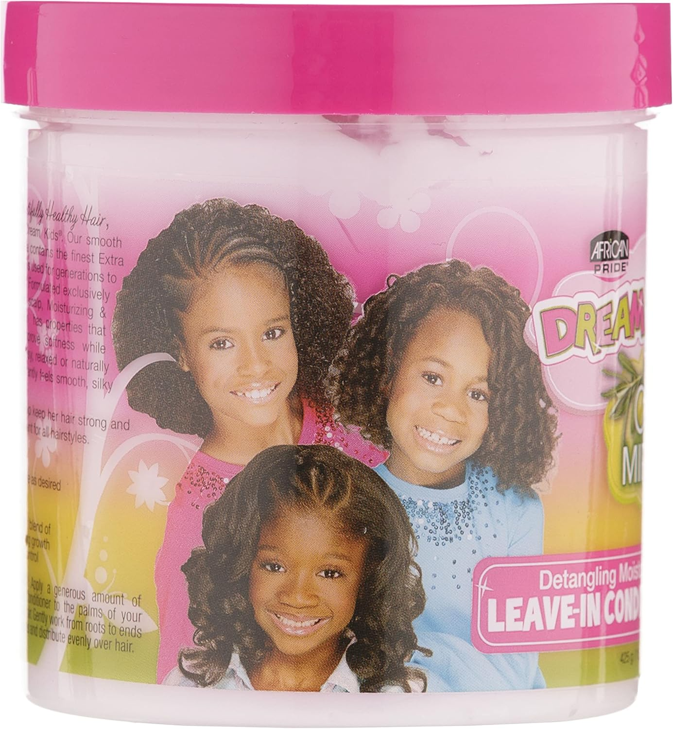 African Pride Dream Kids Leave-In Conditioner, Olive Miracle, 15 Oz. image number 2