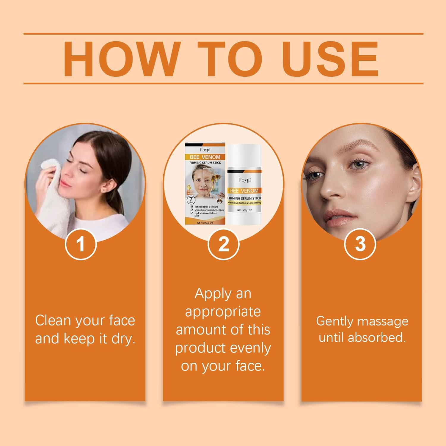 Botox Bee Venom Firming Serum Stick Cream Australia,Facial Skin Care Products,Anti-Wrinkle,Tighten and Lifts Moisturizer,Wrinkle Removal Cream for Face and Body image number 1