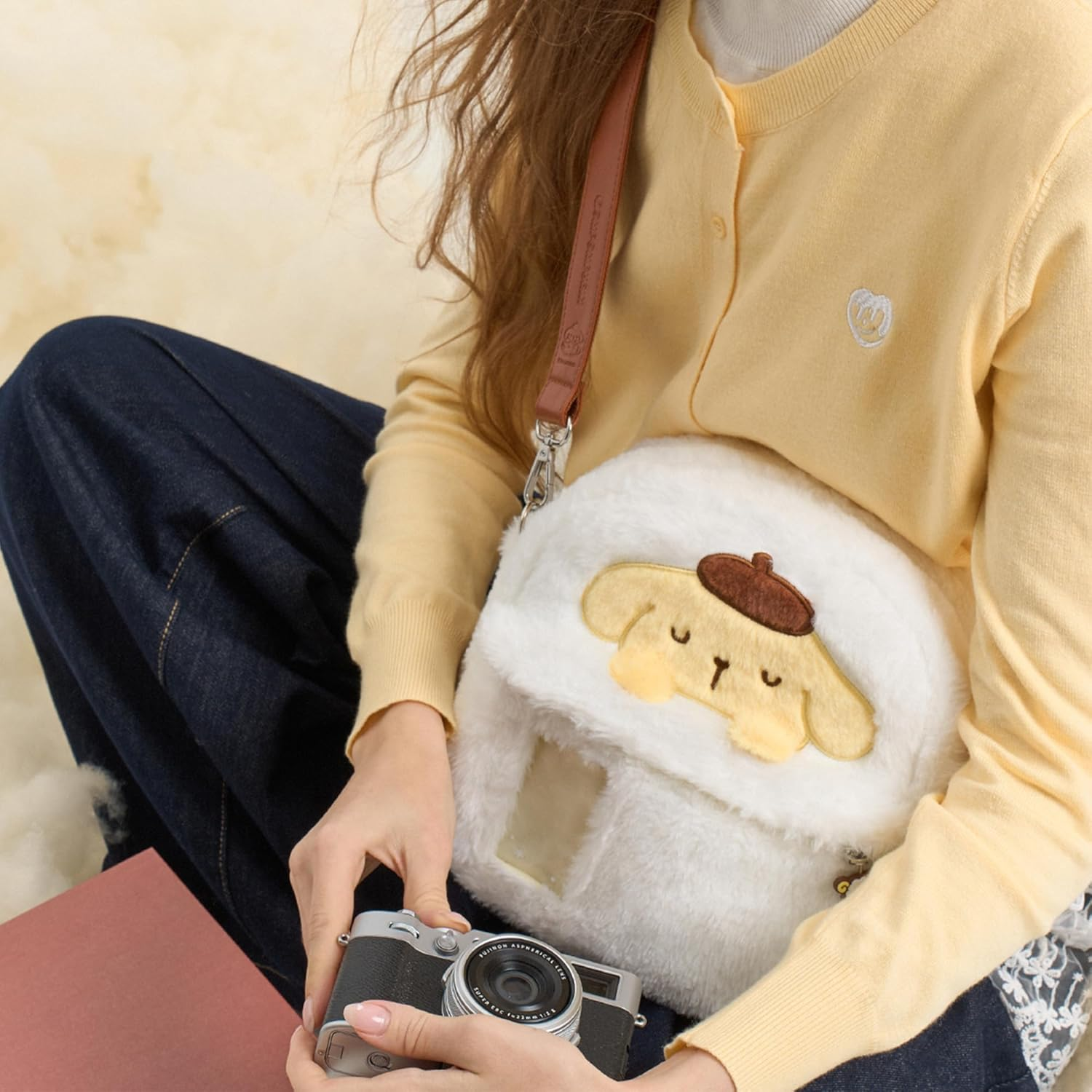 Kuitmor Camera Bag,Plush Crossbody Camera Case,Dslr/Slr/Mirrorless Camera Shoulder Bag for Photographers Compatible with Fujifilm/Canon/Sony - BDG image number 6