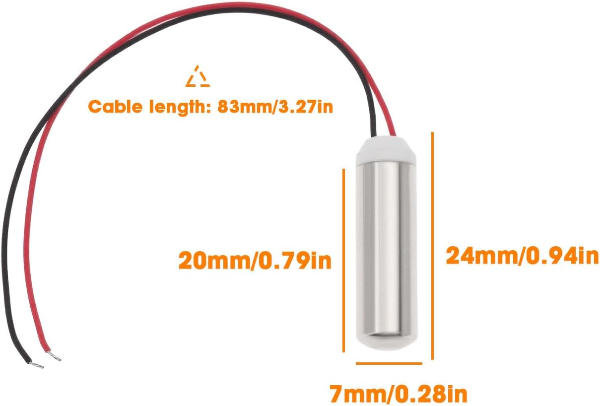 Create Idea 4Pcs DC Coreless Vibration Motor 1.5V~5V Waterproof Micro Motor for Electric Toothbrush Massager DIY, 7X24Mm image number 2