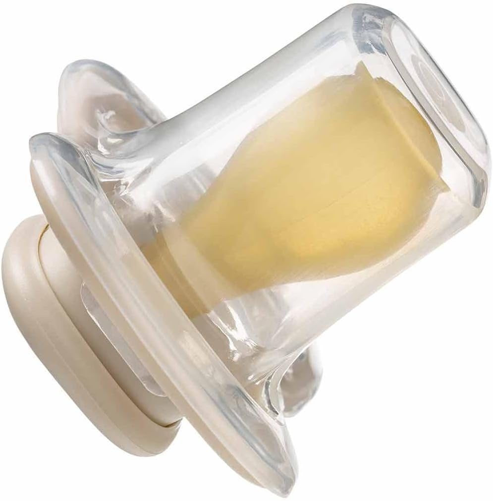 B.Box Latex Pacifier Twin Pack, Vanilla/Latte, Size 2 image number 2