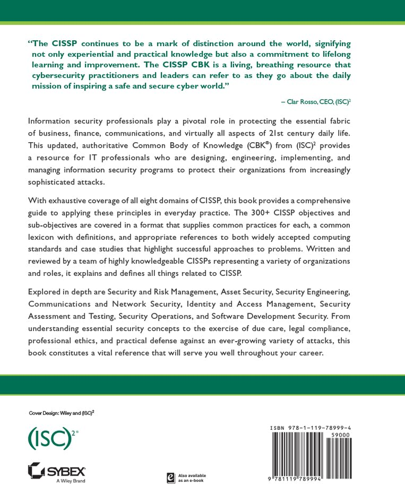 The Official (ISC)2 CISSP CBK Reference