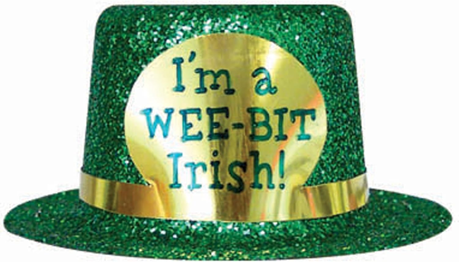 Amscan St Patrick'S Day Felt Top Hat, Green - 2"H X 4 3/4"W X 4 1/4"D, Multicolour