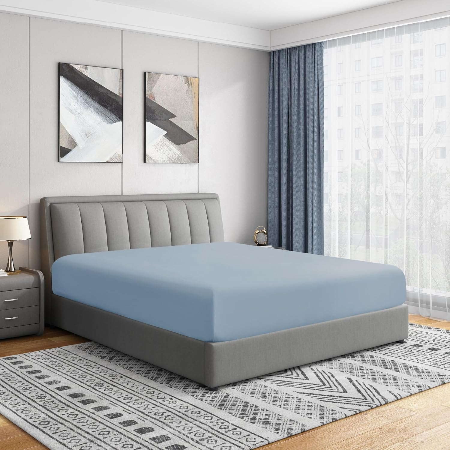 Cathay Home Luxury Wrinkle and Fade Resistant Double Brushed Ultra Soft Microfiber 14-Inch Standard Pocket Single Fitted Sheet, Blush, Twin