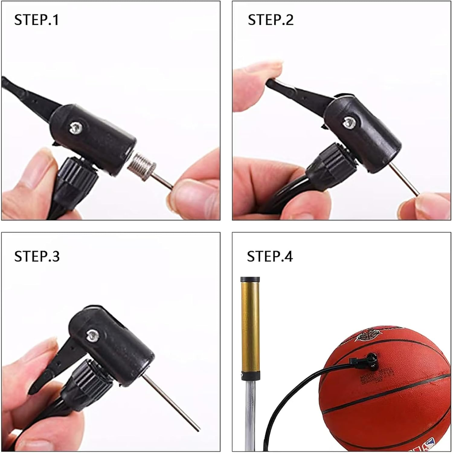 Ball Pump Inflation Needle,Universal Ball Pump Needles,30 Pcs Stainless Steel Air Pump Needles-For Basketball, Soccer, Rugby, Volleyball, Etc image number 2