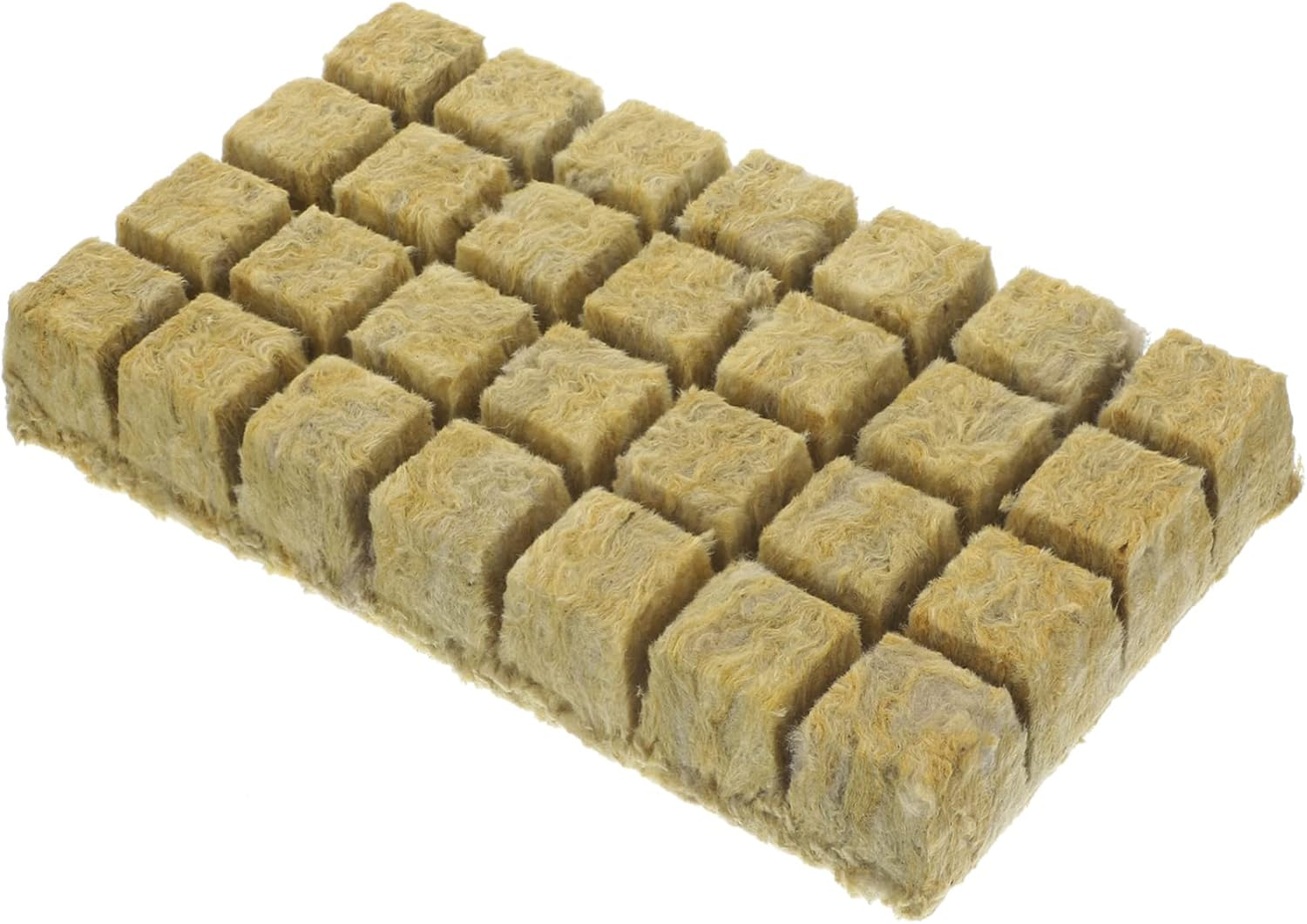 Soilless Cultivation Mineral Wool Starter Plugs Hydroponic Plant Nursery Blocks 36X36X40Mm 28Pcs for Vegetable Propagation and Hydroponics Gardening Accessories image number 4