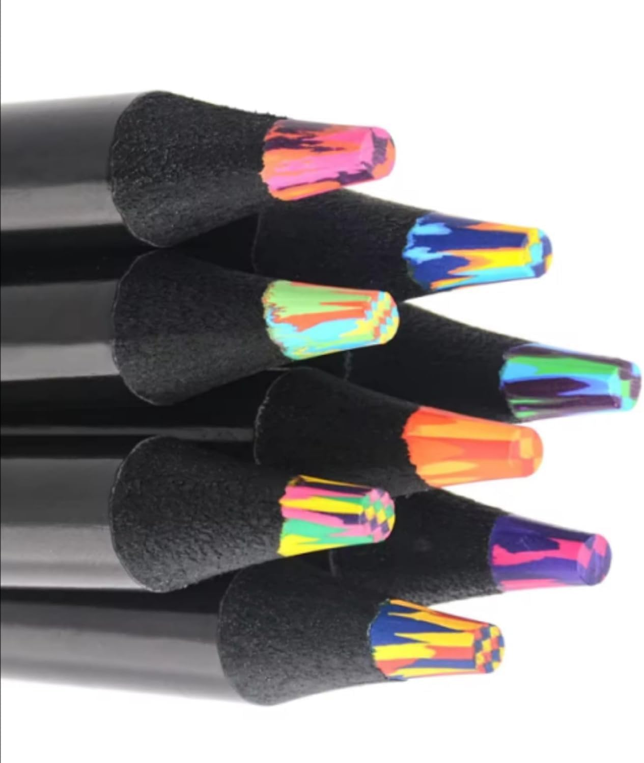 SEQ 8-Color Rainbow Pencils: Jumbo Colored Pencils for Adult and Children Coloring, Sketching, and Drawing - Fun, Cute Drawing Kit, Cool Gifts, School and Art Supplies for Adults and Kids Alike