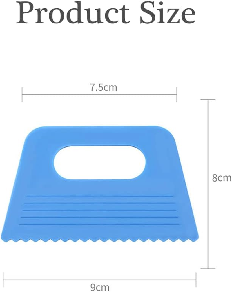 8 PCS Plastic Scraper Tools DIY Line Graffiti Tools Colored Plastic Paint Scrapers for Toddlers Kids Paint Crafts DIY Line Graffiti image number 2