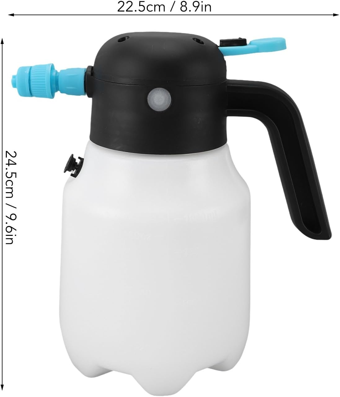 Foam Sprayer, 2000Mah 1.8L Cordless Pressurized Pressure Sprayer with 2 Spray Nozzle, Car Wash Foam, for Car Washing Garden image number 4