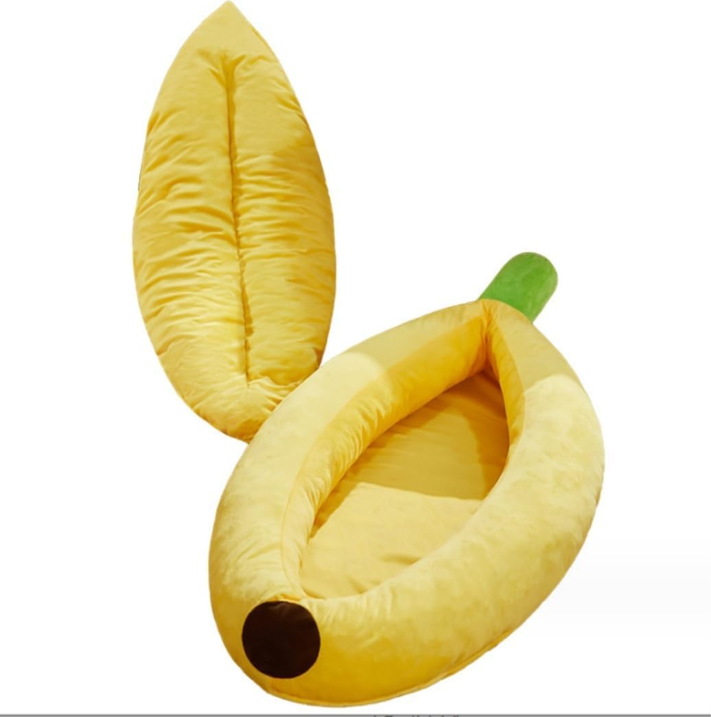 Dog Bed Cat House Pet House Pet Bed Orthopedic Dog Couch Bed with Removable Washable Cover and Nonskid Bottom Dog Beds for Large Medium Dogs Dog House Cat Bed Pet Nest ( Color : Yellow , Size : 62*38* image number 2