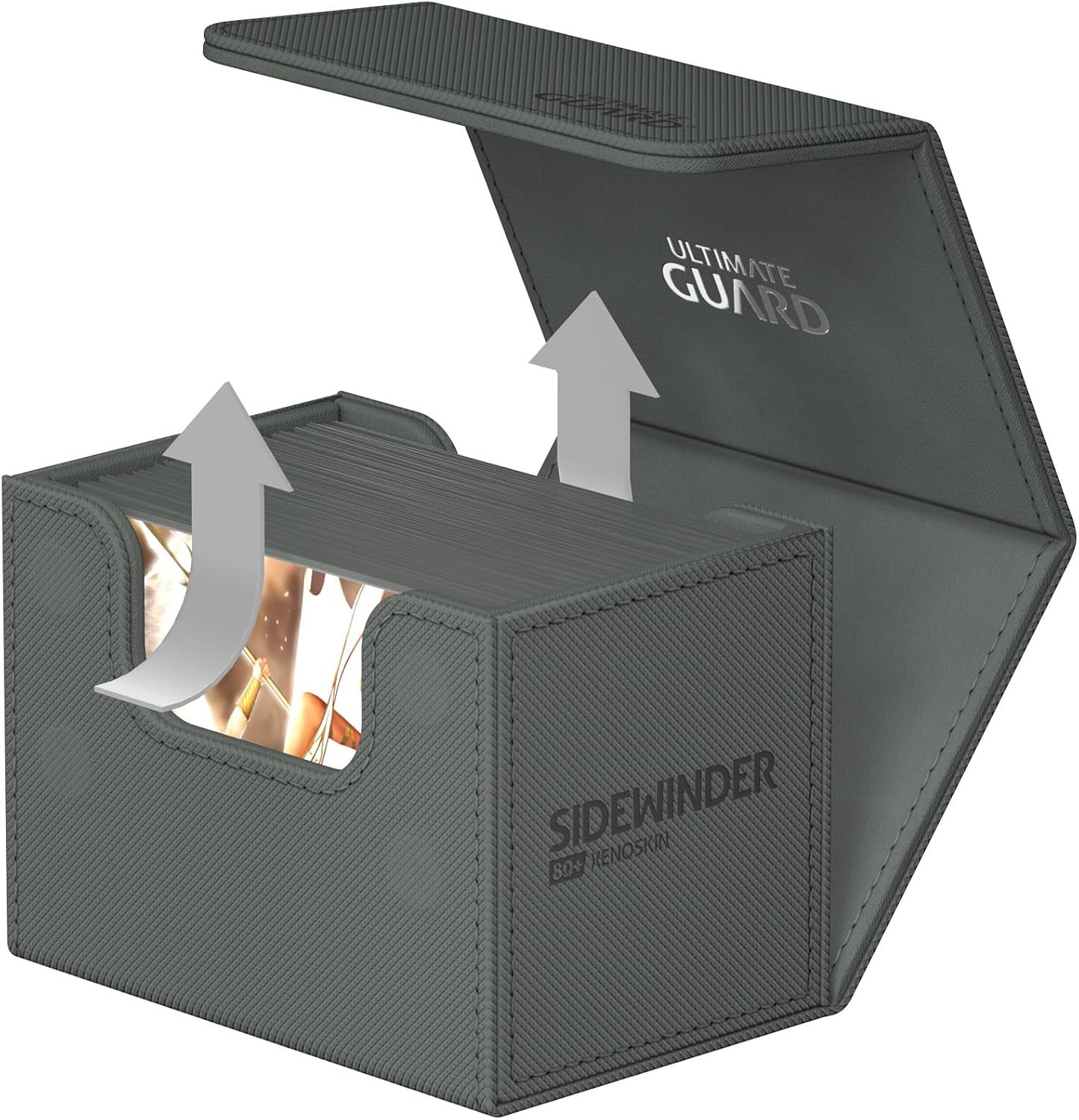 Ultimate Guard Sidewinder 80+ Xenoskin Monocolor Deck Box - Various image number 2