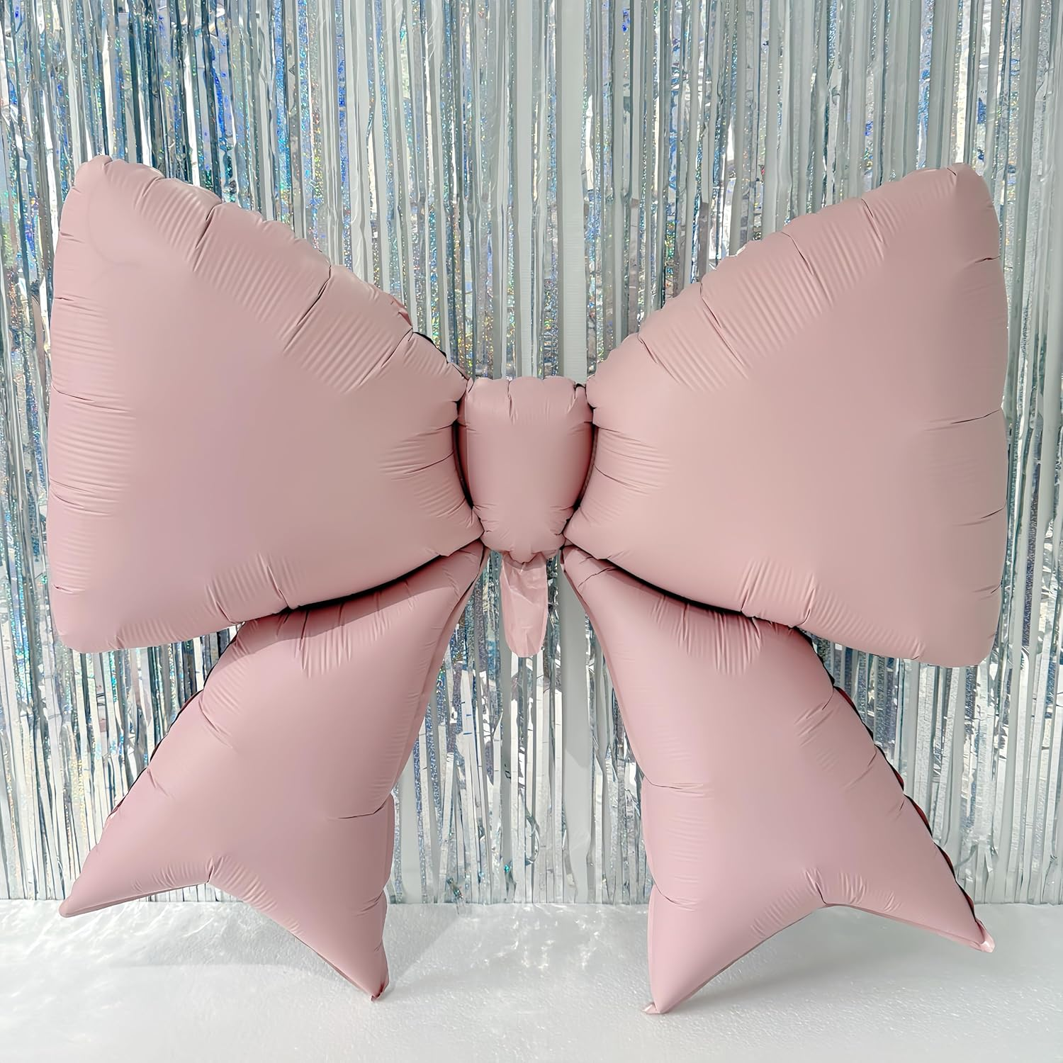 4 Pcs Giant Pink Bow Balloons/Coquette Birthday Party Supplies/Pink Bachelorette Bridal Engagement Wedding Anniversary Supplies for Women - Black image number 2