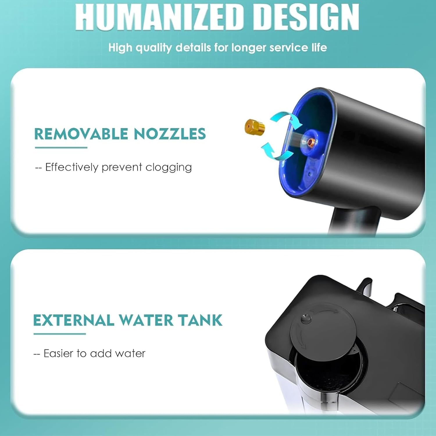 LBMED 3In1 Nano Hair Steamer, Hair Care Machine with 360&deg; Rotating Nozzle and Retractable Stand, Adjustable 5 Levels Atomization Speed and Deep into Scalp 5-8 Cm, Precise and Even, for Repair Damaged image number 4