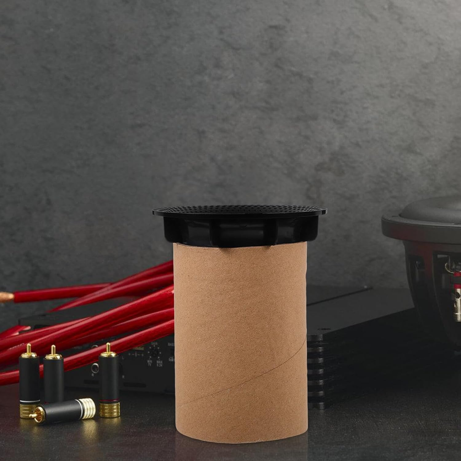 HIAKDOFT Practical Speaker Port Tube for Cabinet Hifi Outlet Plastic Paper Easy Install for Home Car Stage Performance image number 1