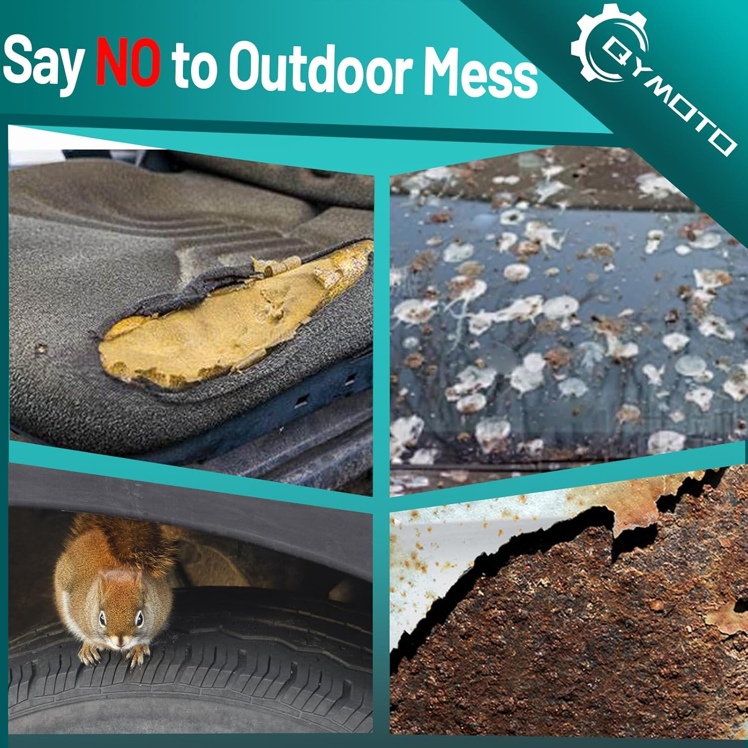 QYMOTO CFMOTO UTV Cover Heavy Duty All Weather Storage Cover Fits for Uforce Zforce 500 600 800 950 1000 2 Seater Cover Windproof Rainproof image number 5