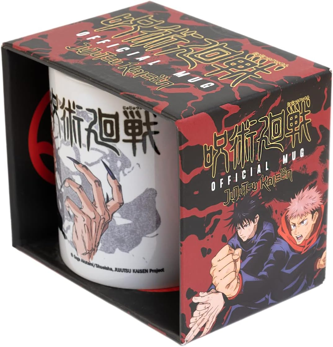 Grupo Erik Jujutsu Kaisen Yuji & Sukuna Ceramic Mug | 35 Cl - 350 Ml | 3.74 X 3.15 Inch - 9.5 X 8 Cm | Jujutsu Kaisen Mug | Coffee Mug | Tea Mug | Jujutsu Kaisen Manga image number 4
