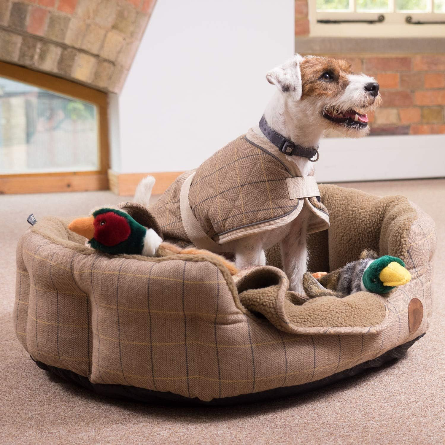 Petface Tan Tweed Dog Coat, 45 Cm image number 4