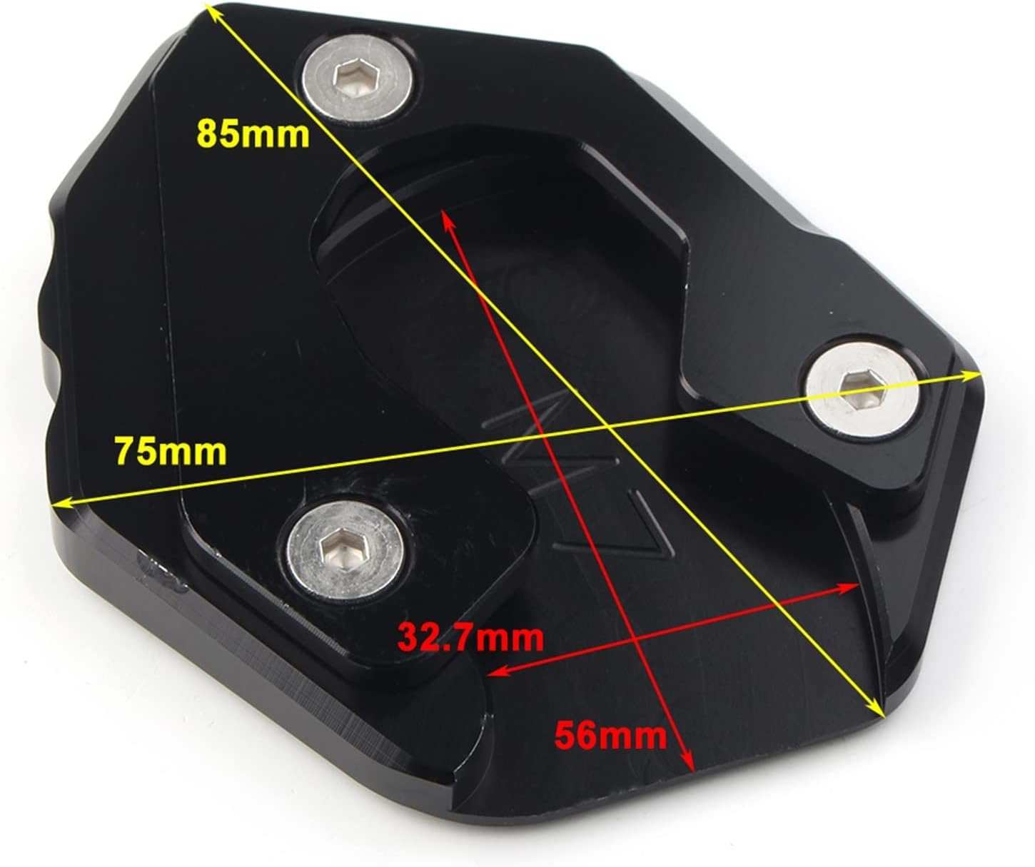 KANGYEBAIHUODIAN Motorcycle Kickstand Side Stand Extension Pad Plate Fit for Yamaha MT-07 FZ-07 (Color : Blue) image number 5