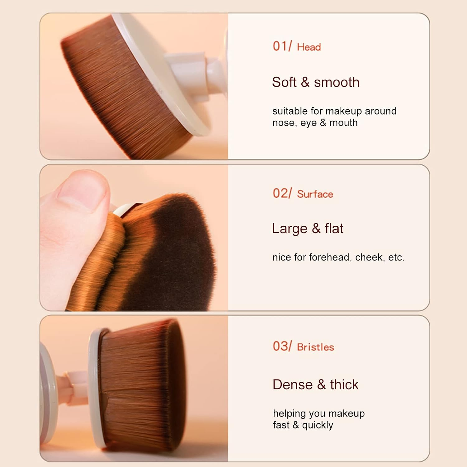 Tignapoo K.Skin Electric Makeup Brush for Applying Foundation Powder Multi-Functional Cosmetic Brush Make up Tool image number 3