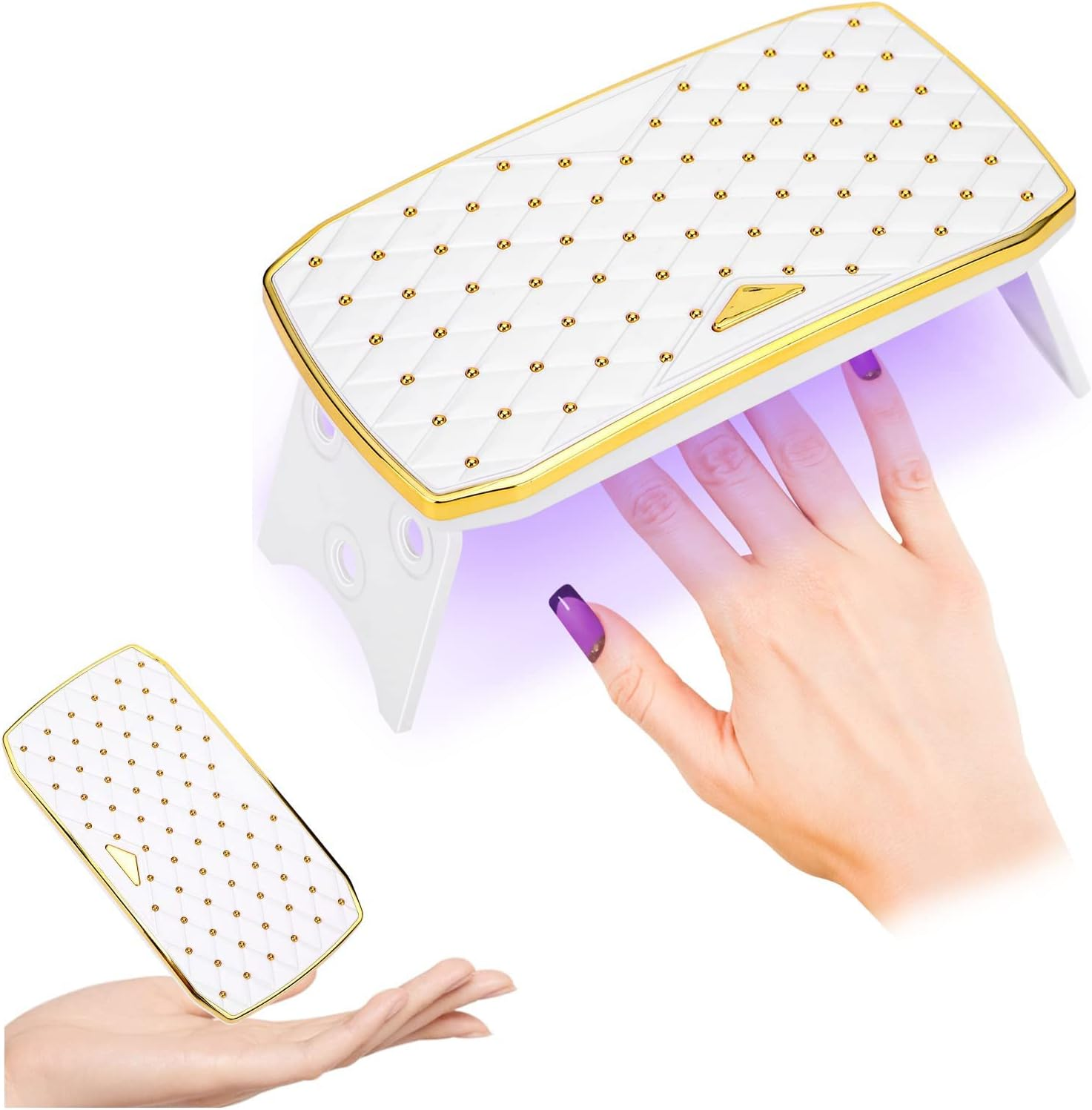 Zalati Nail Lamp 36W UV LED Light Foldable Portable Curing Lamp for Gel Nails Quick Drying Nail Art image number 3