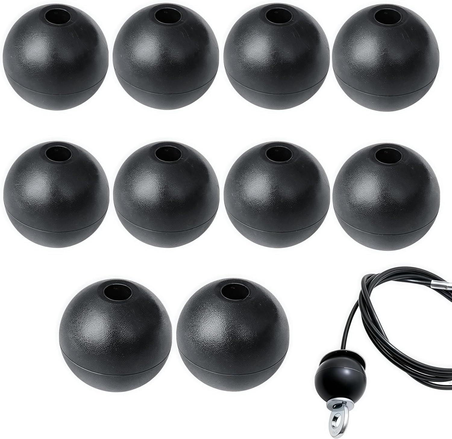 10 PCS Fitness Pulley Cable Ball Stopper,Wizefolk Stop Balls Joint Parts,Gym Machine Accessories,Pulling Wire Gym Machine Rope Interface Port Cable Attachment image number 3