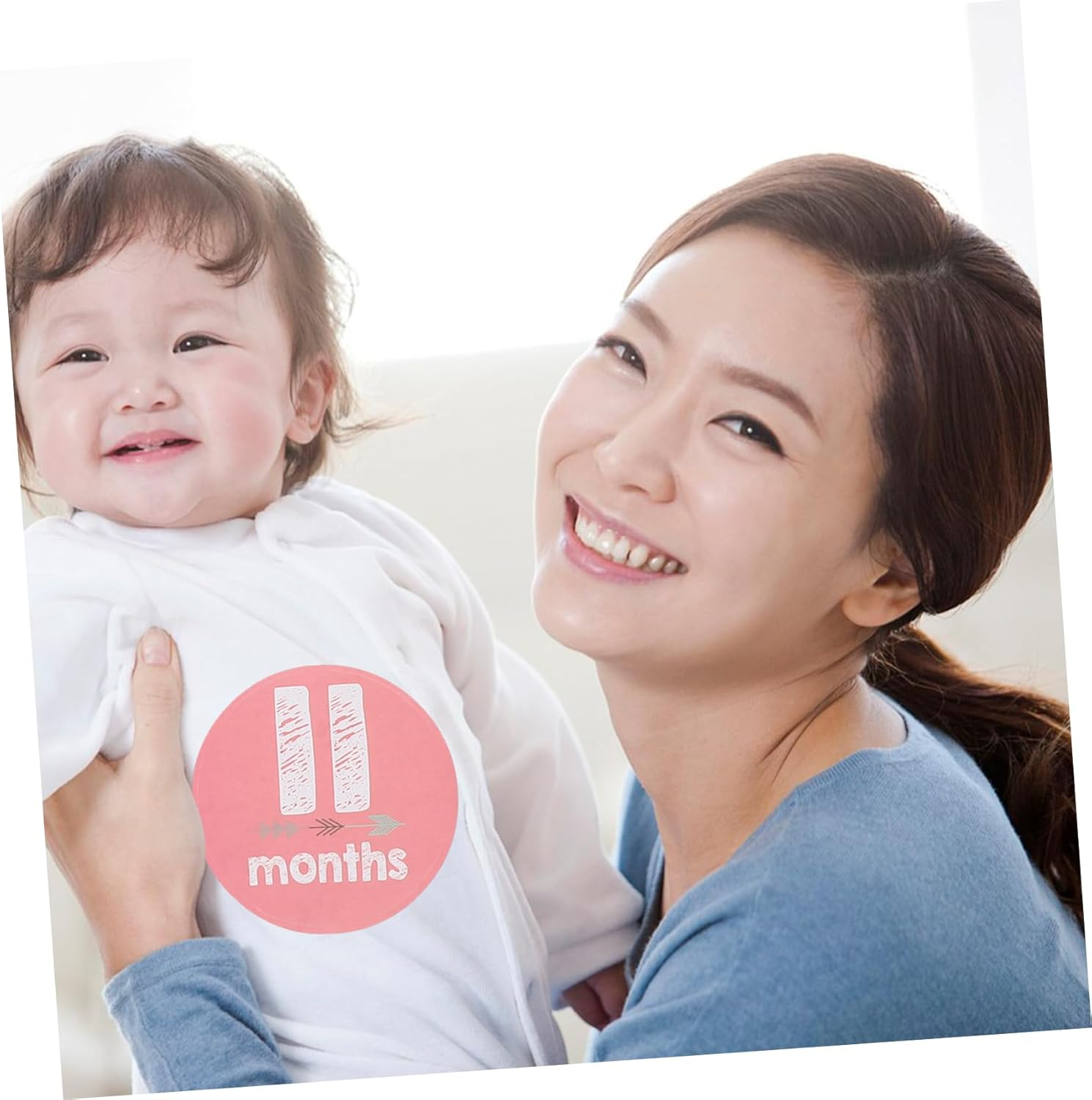 Newborn Monthly Stickers Milestone Sticker for Growth Recording Photo Props Adhesive Months Shower Gifts