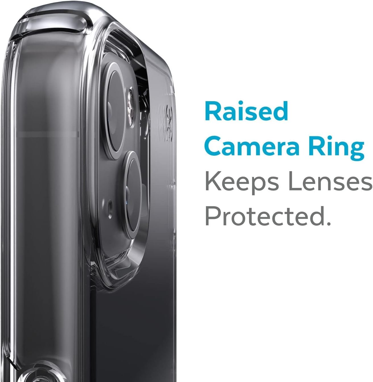 Speck Presidio Perfect-Clear Ombre Mobile Case for Iphone 13, Clear/Atmosphere Fade image number 6