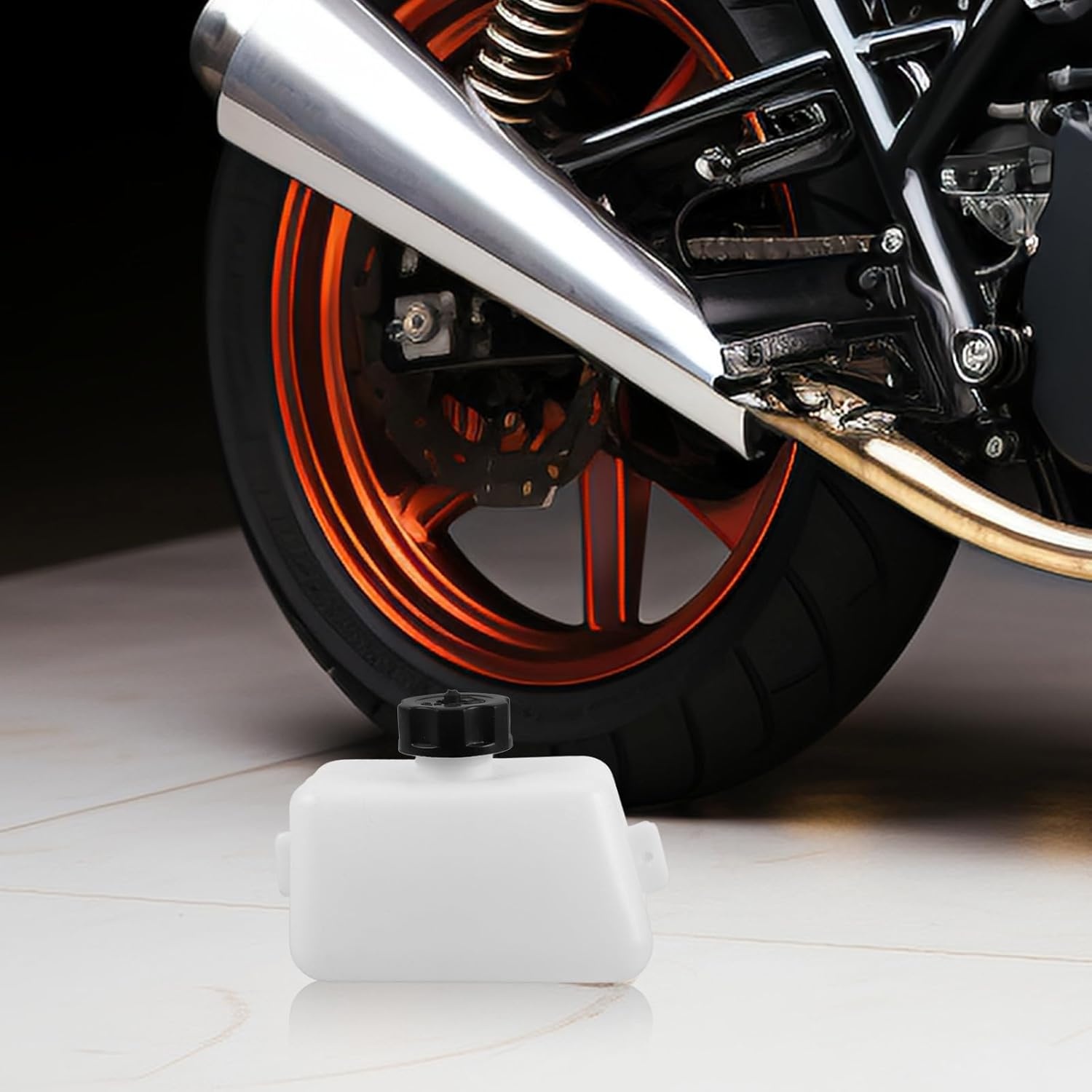 FELTECHELECTR Universal Mini Dirt Bike Plastic Gas Tank Cap for 43Cc 47Cc 49Cc 2 Stroke Motorcycles, Replacement Bottle Accessory Compatible with Generator Gas Tanks and Motorbike Parts