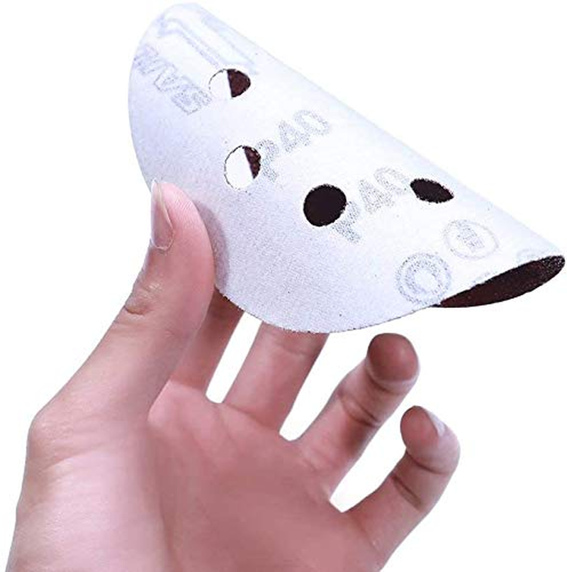 80Pcs Sanding Discs, Gyvazla Sanding Disc Pads 125Mm/5 Inch 8 Holes Hook and Loop 40/60/80/120/180/240/320/400 Sandpaper Assorted for Random Orbital Sander image number 1