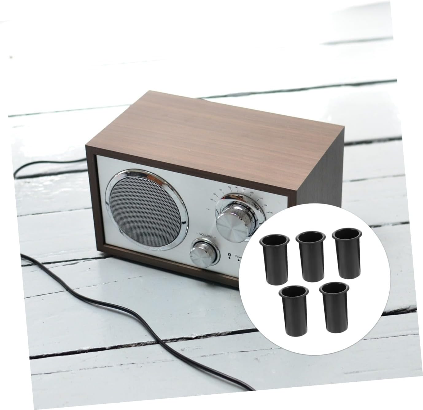 HYTROVE 5Pcs Plastic Subwoofer Port Tube Bass Reflex Speaker Hole Replacement Speaker Supply 60X110Mm for Woofer Box Audio Accessories Home Theater Parts image number 1