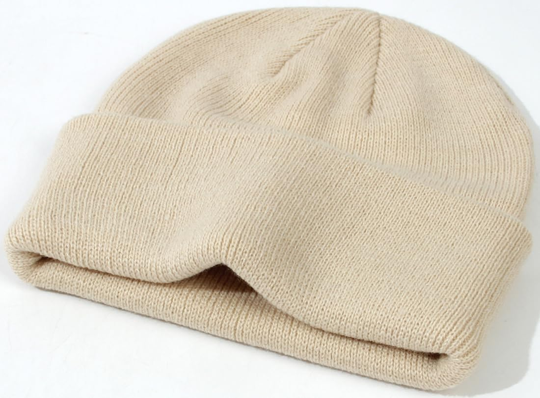 Malaxlx Baby Beanie Hat Winter Toddler Kids Knit Hat Warm Double Layer Soft Cuff Beanie Ski Skull Cap for 0-6 Years Girls Boys image number 4