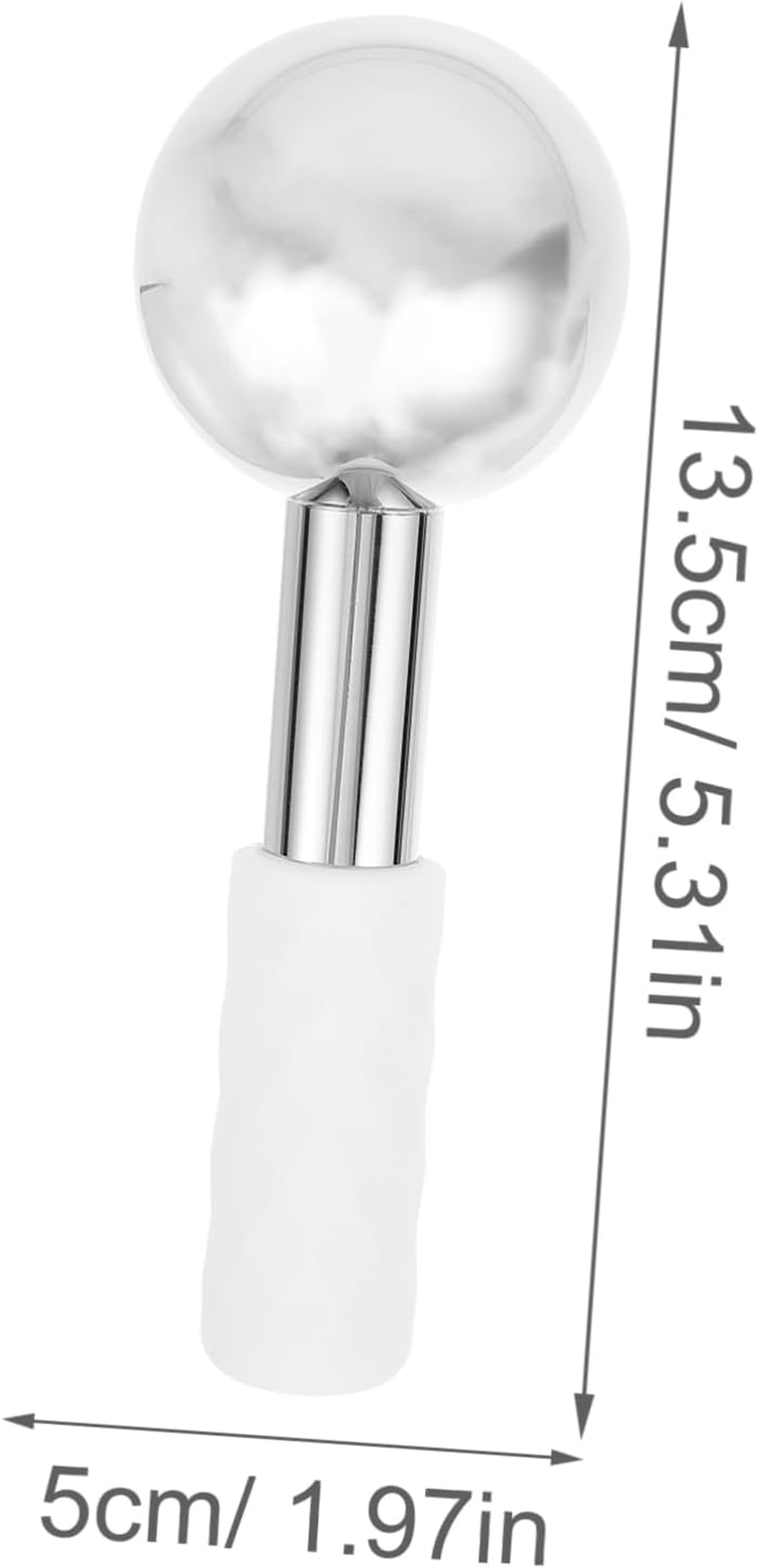 Ipetboom 2Pcs Ice Globes for Face Facial Massage Roller Cooling Rollers Skin Care Massager for Reducing Puffiness image number 1