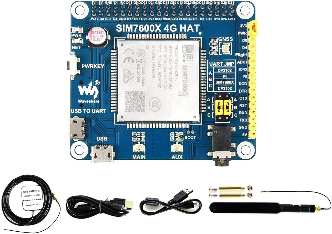 Waveshare 4G/3G/2G/GSM/GPRS/GNSS HAT image number 5
