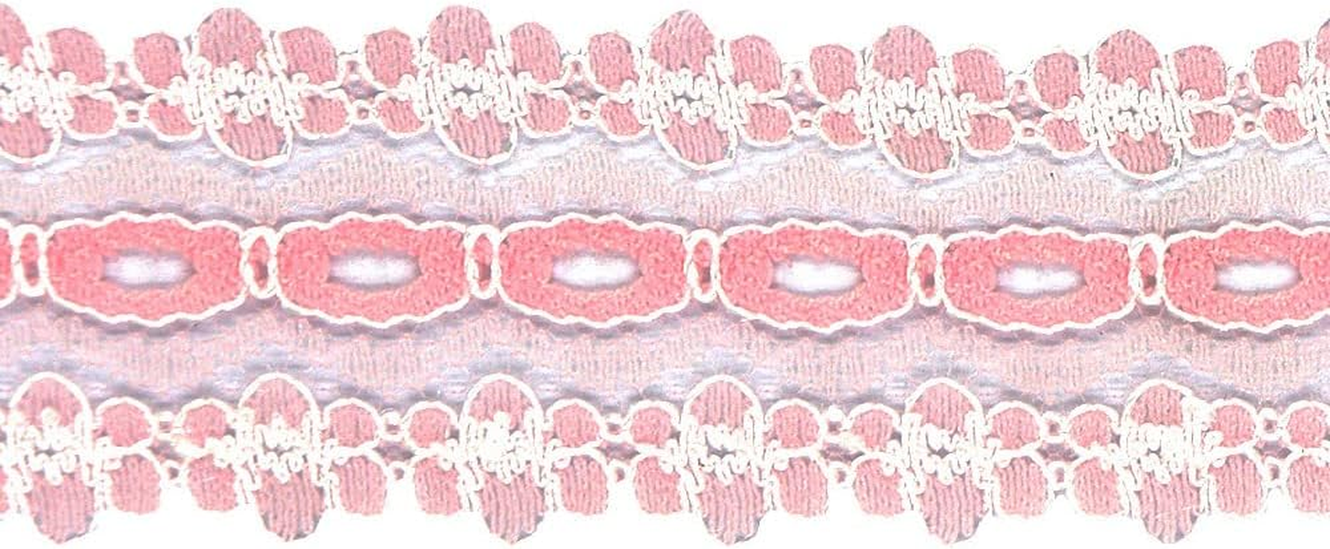 Sullivans Crafty Saver Eyelet Lace, 5 Meter Length X 35 Mm Width, Pink