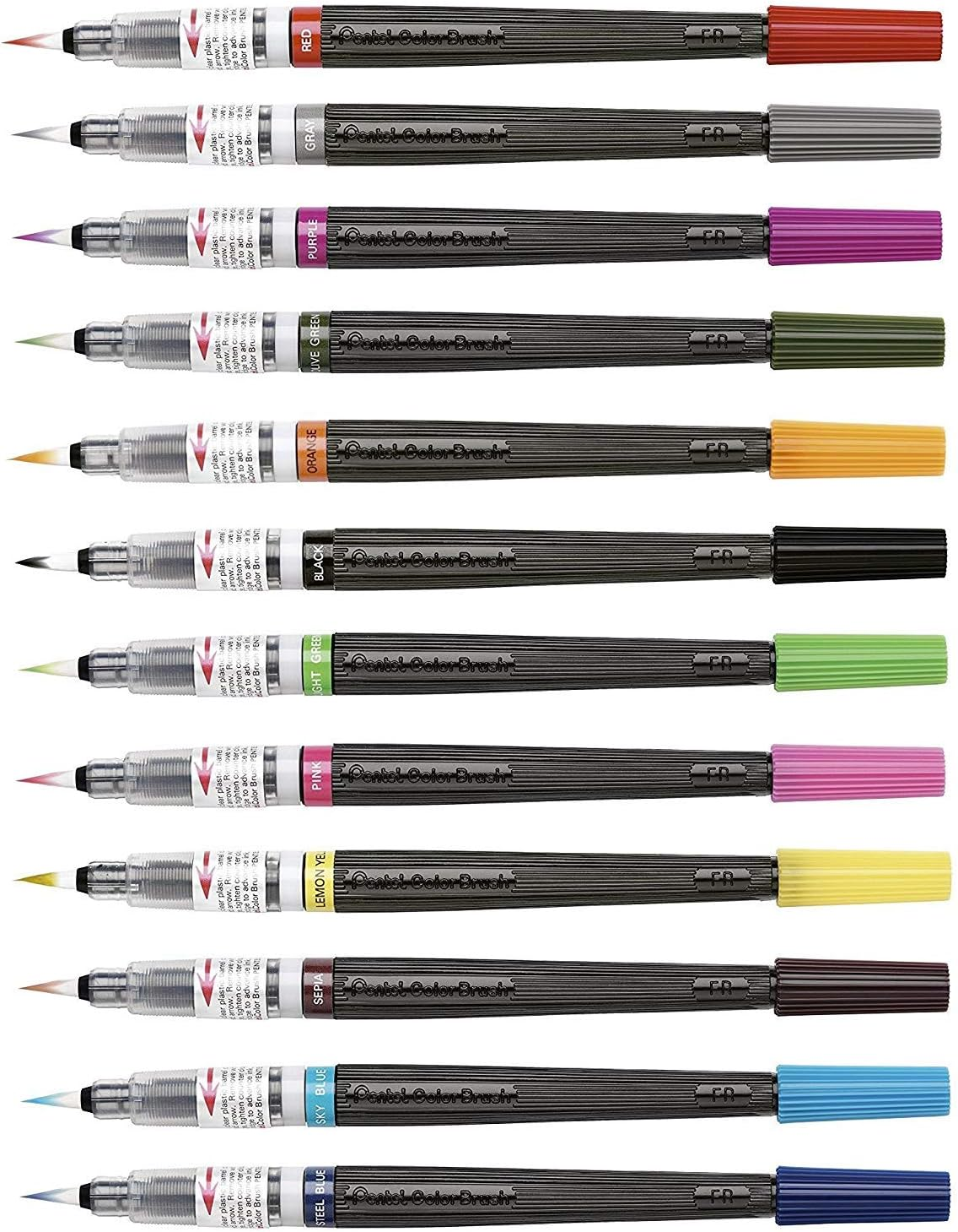 Pentel Arts Sunburst Metallic Gel Pen, Medium Line, Permanent, Silver Ink, 2 Pack (K908BP2Z)