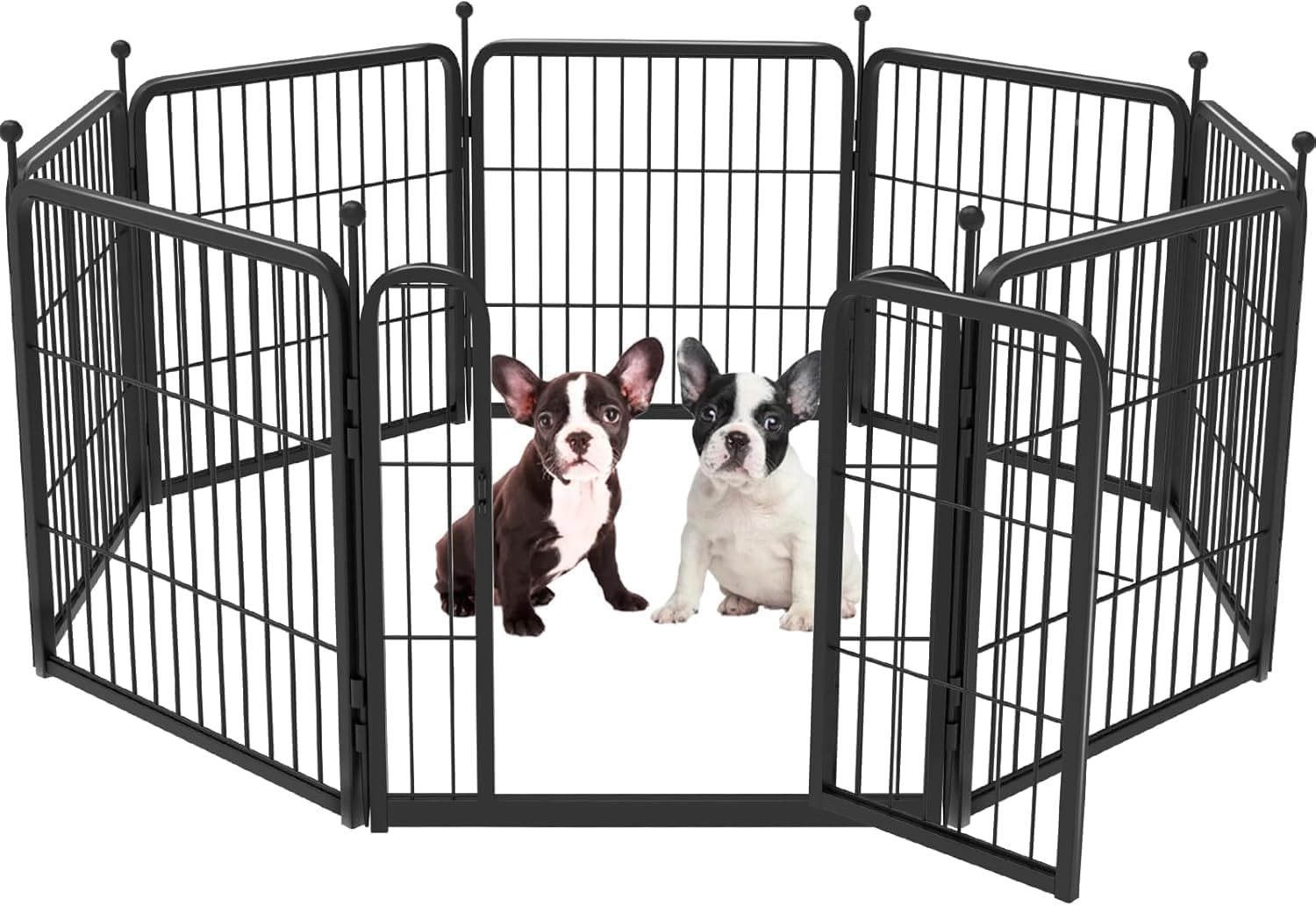 Dog Playpen 32 Inch 8 Panels, Ideal Dog Fence for Small/Medium Dogs Indoor & Outdoor Bliss, Perfect Dog Pen for Camping, Yard, RV, Garden Fence image number 3