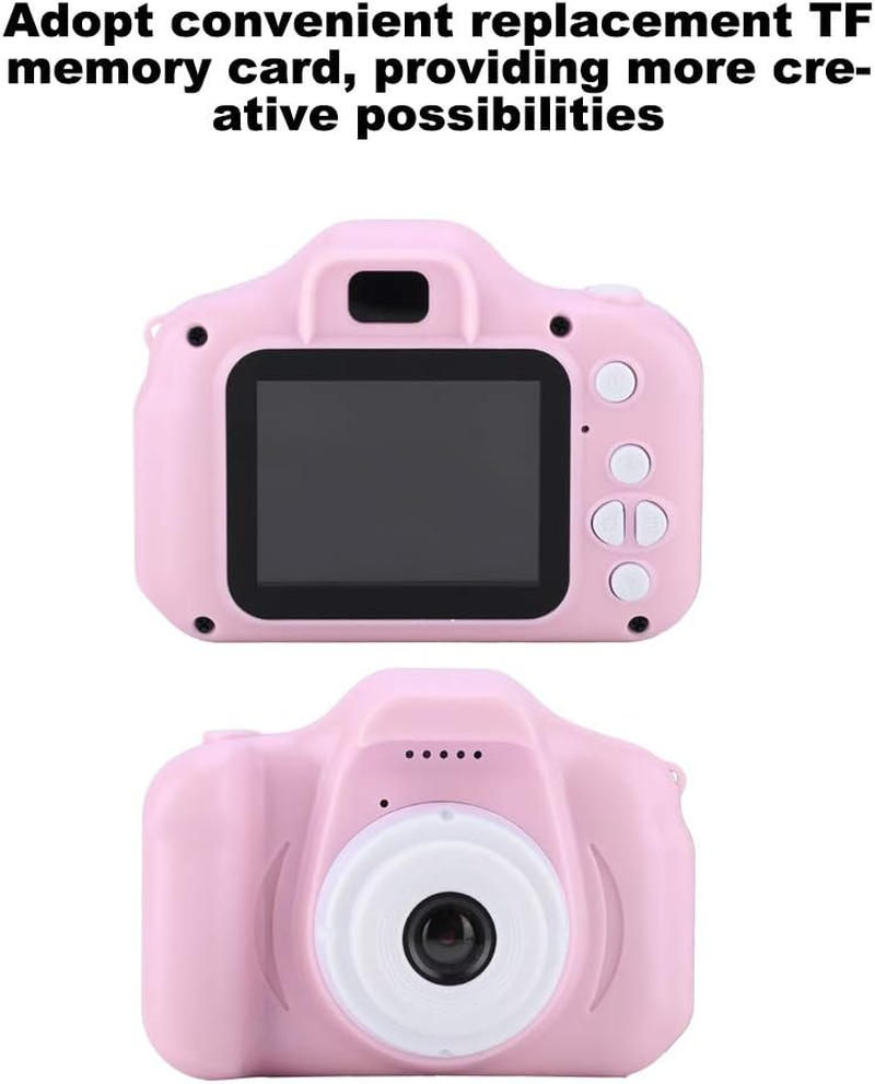 Digital Camera, One-Button Digital Gift 1080P Color Display Kid Camcorder Mini for Photo Taking(Pink) image number 4